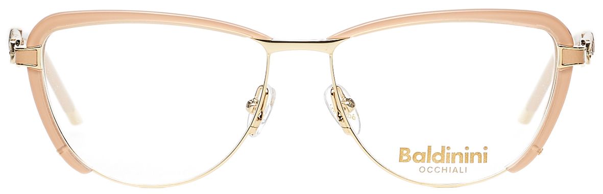 Женская оправа для очков бежевого цвета Baldinini BLD1566 c.103 - фото спереди