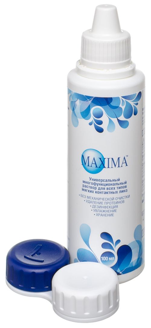 Раствор для контактных линз Maxima 100 ml - фото флакона